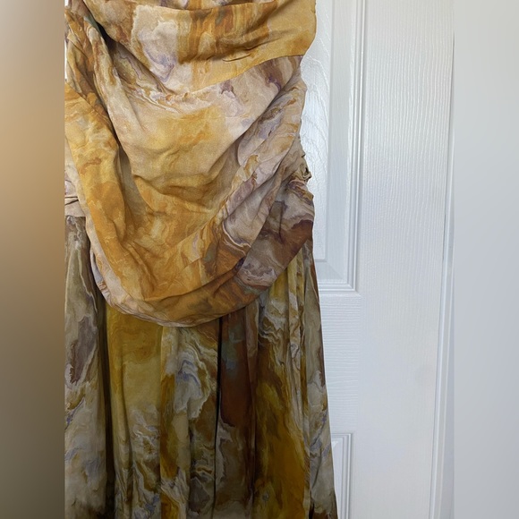 ZARA PRINTED SILK DRESS 8588/851 S NWOT - Picture 4 of 9